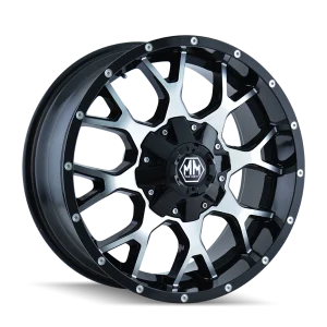 Mayhem – WARRIOR – Black – 17″x9″ 18mm – Summer Wheels – 8015-7981B18